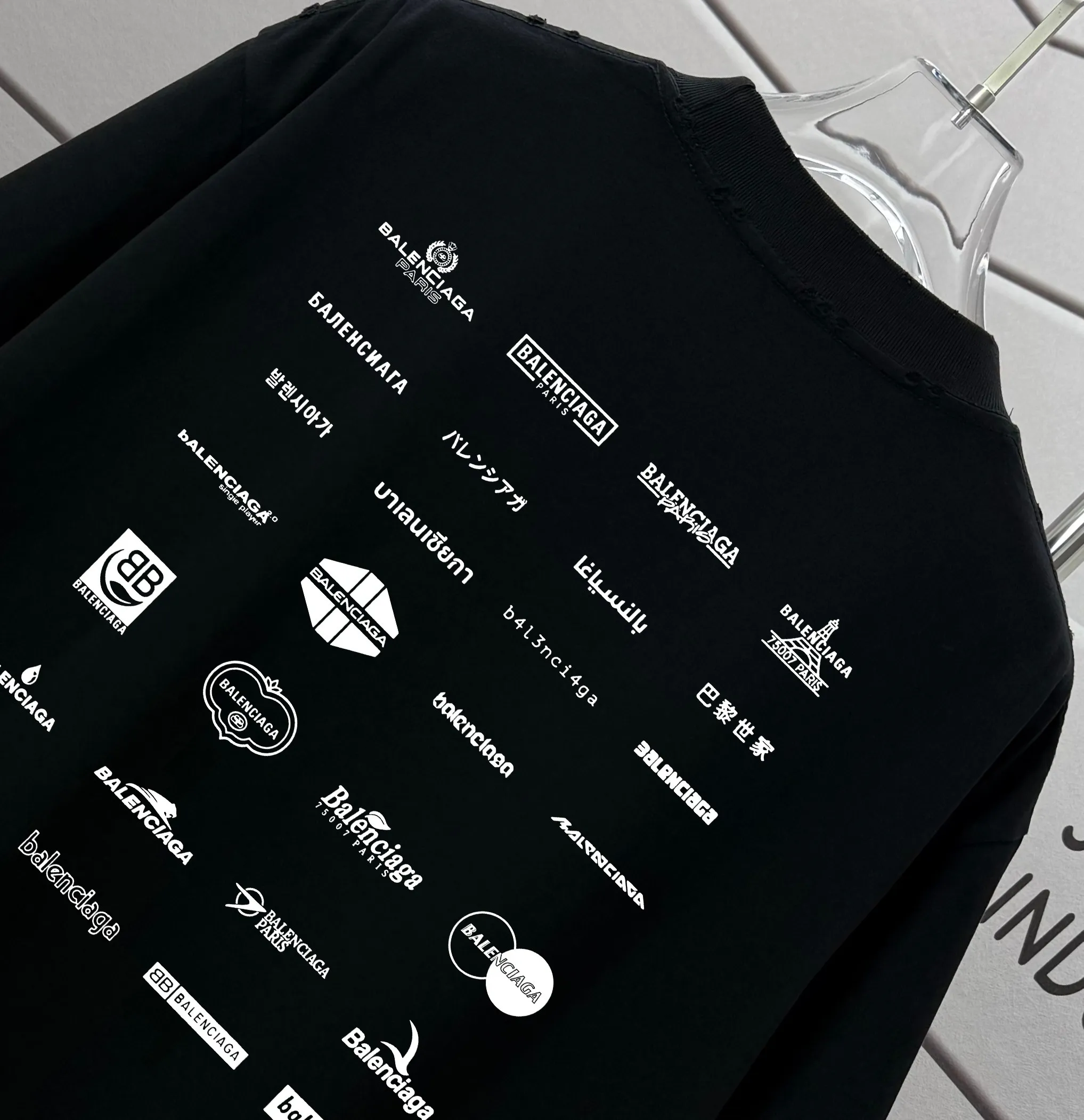 # * Balenciag*2026 New Arrival 320 tee Same Style : Size :S M L XL XXL Size： S （90-130 ） M （120-150 ） L （140-165 ） XL （160-180 ） XXL （180-210 ）